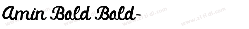 Amin Bold Bold字体转换